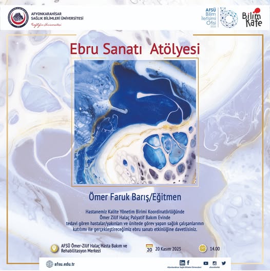 Afyonkarahisar'da Üniversite Çatısı Altında Ebru Sanatı Atölyesi Başlıyor