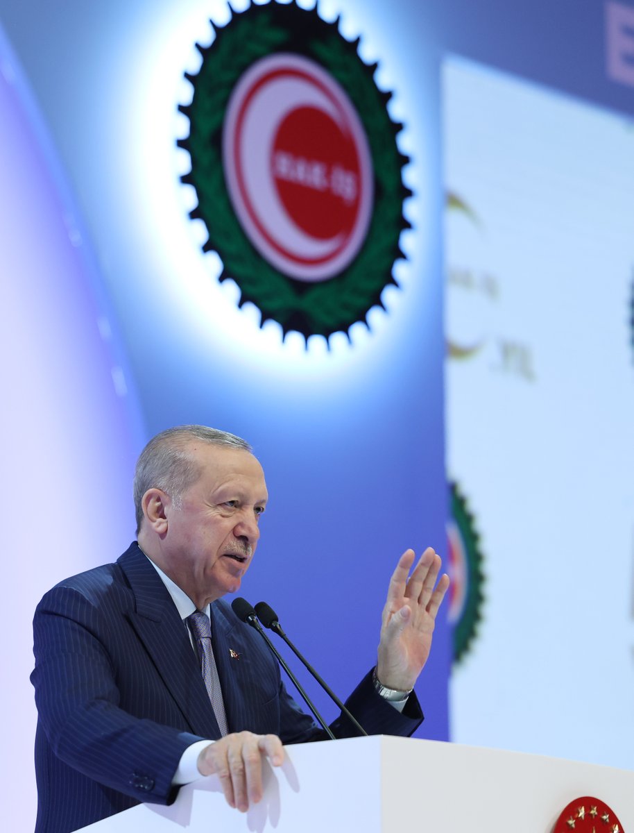 Hak-İş'in 50. Yılında Cumhurbaşkanı Erdoğan'dan Mesaj