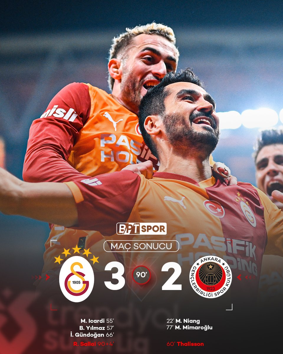 Galatasaray, Gençlerbirliği'ne Karşı Zorlu Bir Galibiyet Aldı