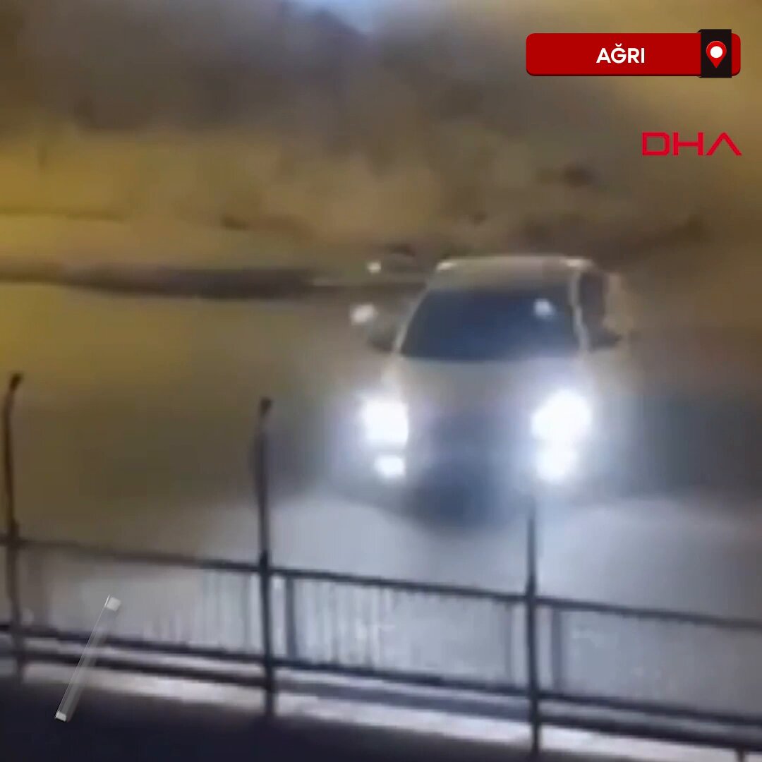 Ağrı'da Kız Yurdu Önünde Drift Girişimi, Polis Müdahalesi ile Sona Erdi