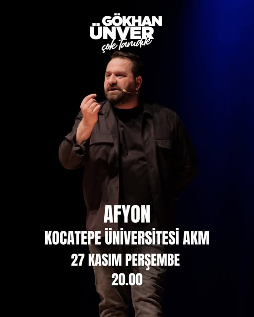 Afyon Kocatepe Üniversitesi'nde Gökhan Ünver Stand Up Gösterisi