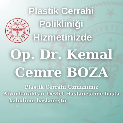 Afyonkarahisar Devlet Hastanesi'ne Yeni Plastik Cerrahi Polikliniği