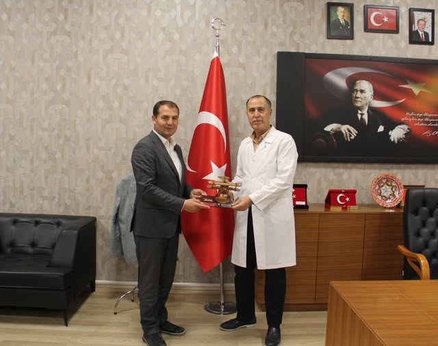 Nuribey Belediye Başkanı Halil Kaya, Afyonkarahisar Devlet Hastanesi Başhekimi'ni Ziyaret Etti