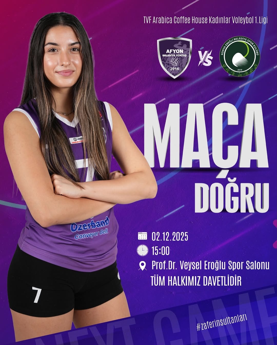 Afyon Belediye Yüntaş, Konya Ereğli Belediye Maçına Hazırlanıyor