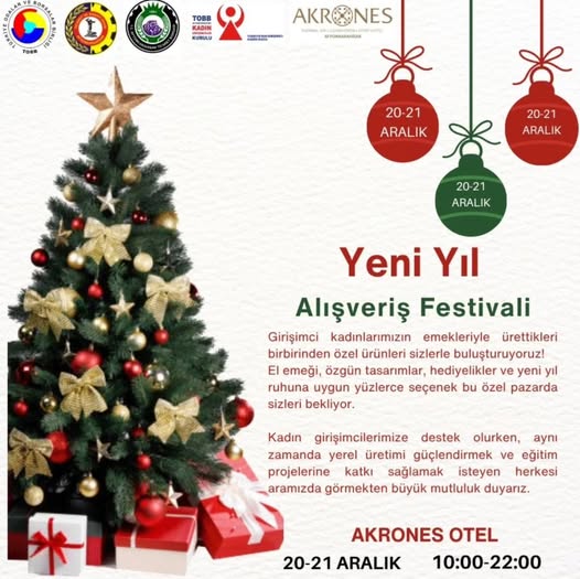 Afyonkarahisar'da Kadın Girişimciler Yeni Yıl Festivali Düzenliyor