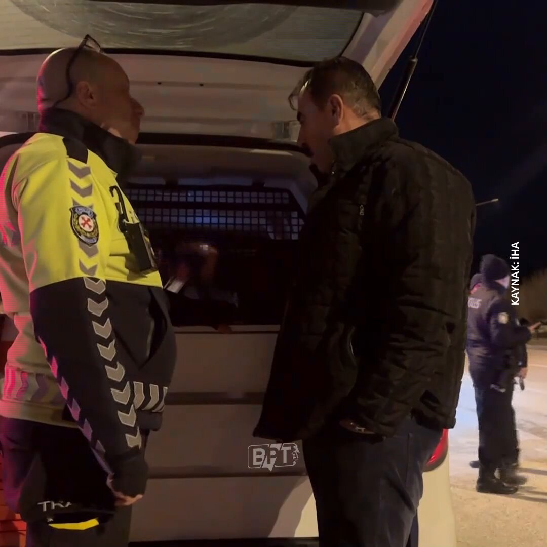 Burdur'da Alkollü Sürücüden Polise Duygusal Tepki: 