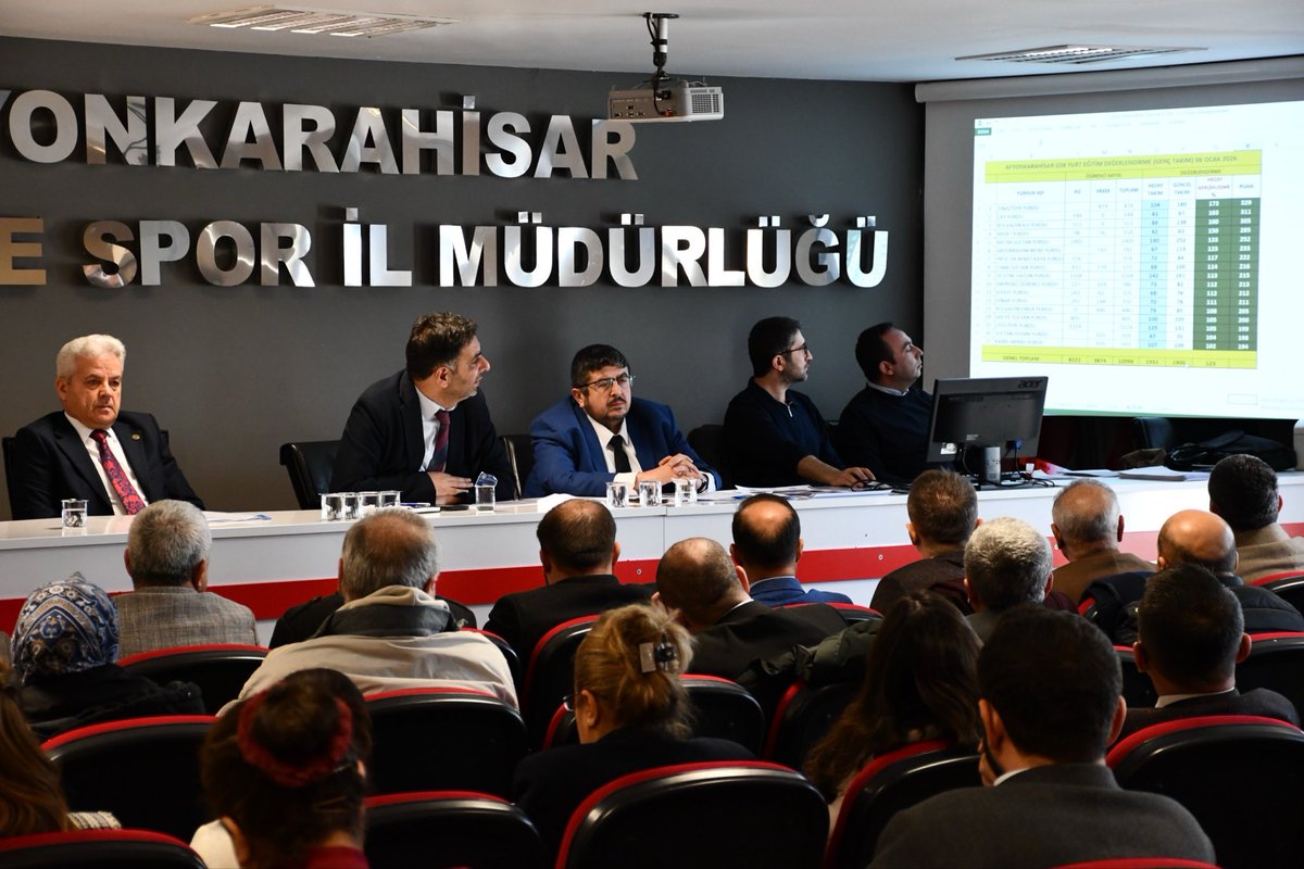 Afyonkarahisar'da Gençlik ve Spor Hizmetleri Değerlendirme Toplantısı Yapıldı