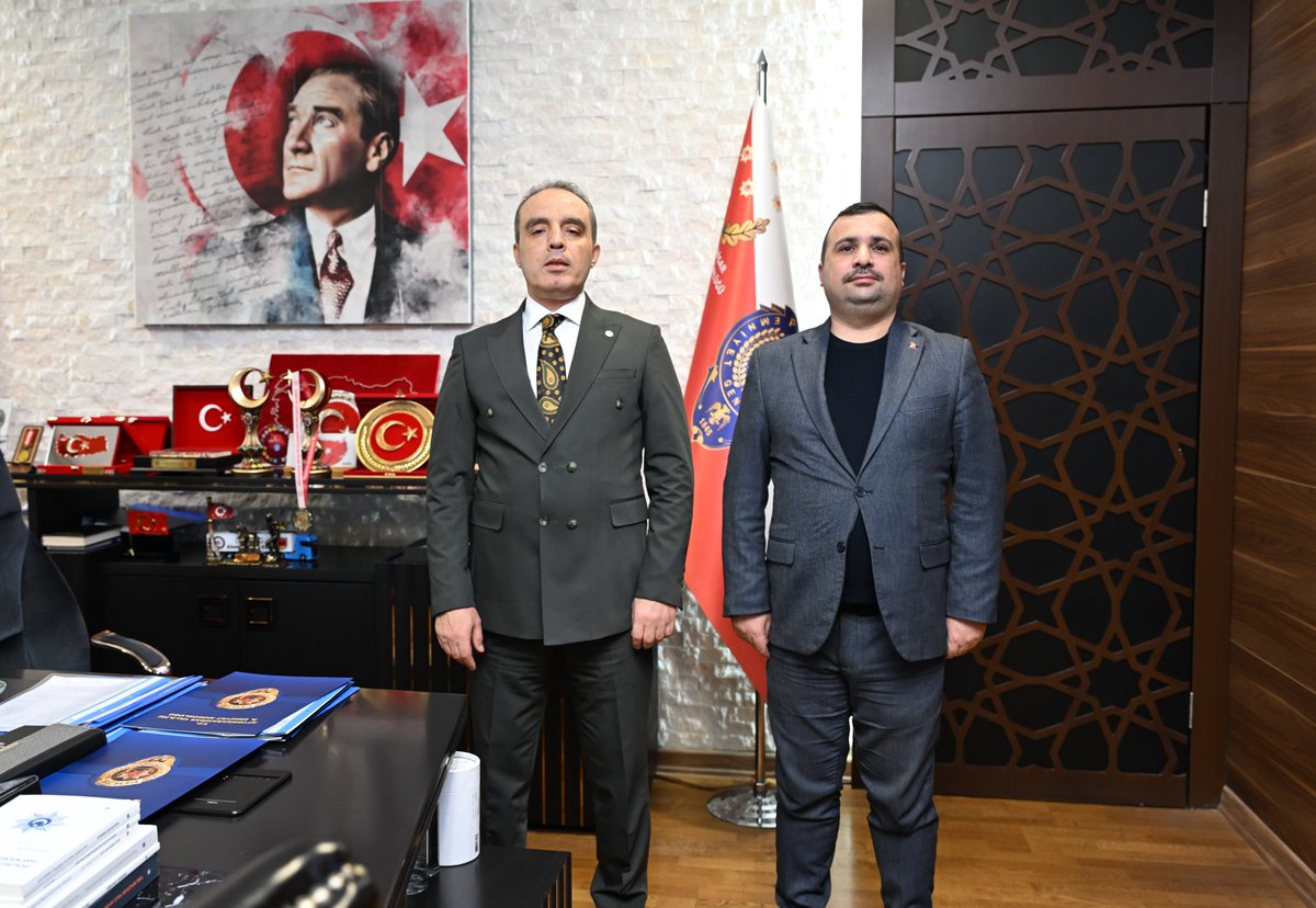 Afyonkarahisar İl Emniyet Müdürü Ahmet Birtan EROL, Nüfus Müdürü Erkan TANYERİ'yi Ağırladı