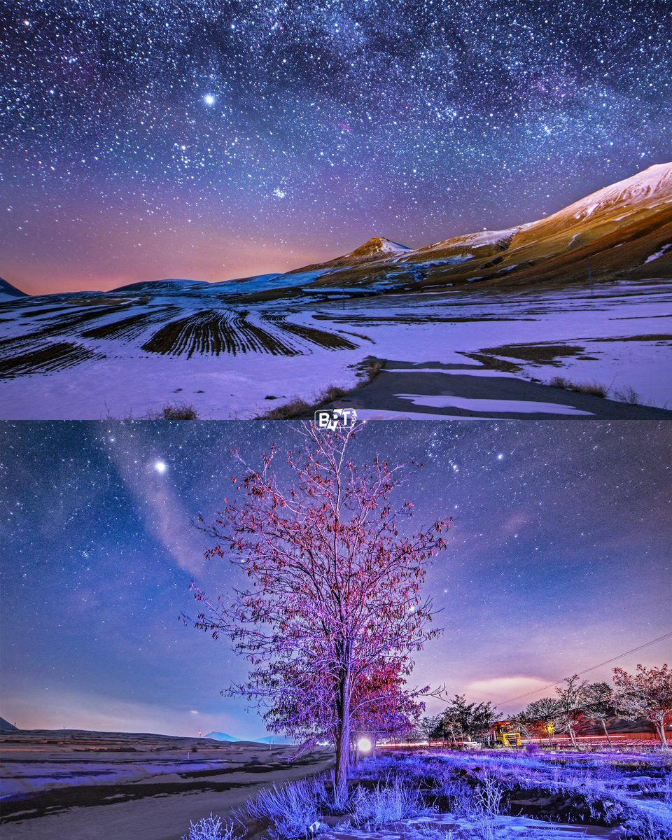 Bitlis'te Gökyüzünde Görsel Şölen: Yıldızlar Adeta Bir Tablo Oluşturdu