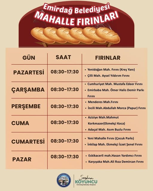 Emirdağ'da Halk Fırınları Hizmete Açıldı