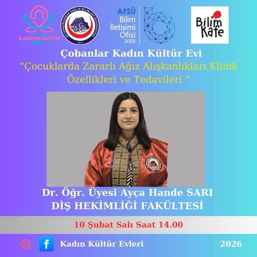 Afyonkarahisar'da Çocuklarda Zararlı Ağız Alışkanlıklarına Yönelik Klinik Çalışmalar