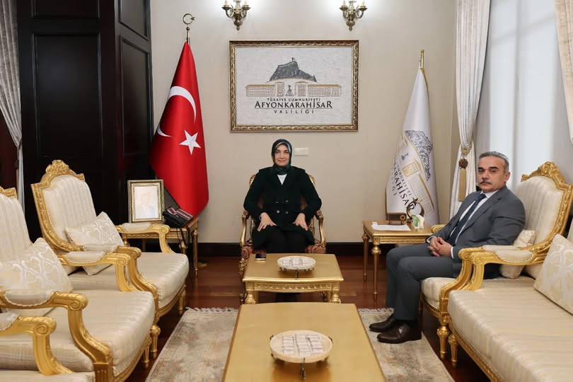 Afyonkarahisar Valisi Yiğitbaşı, İl Cumhuriyet Başsavcısı Patlak'ı Makamında Ağırladı