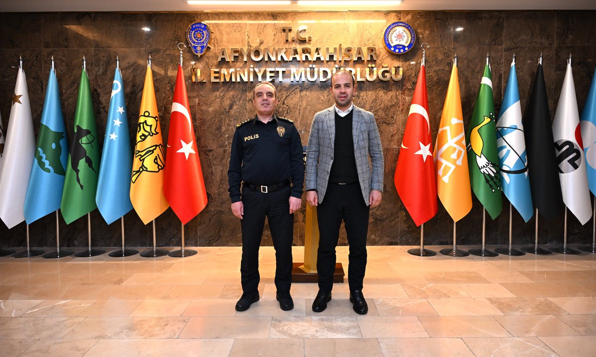 Selim Gültekin, Afyonkarahisar Emniyet Müdürü Ahmet Birtan Erol'u Makamında Ziyaret Etti