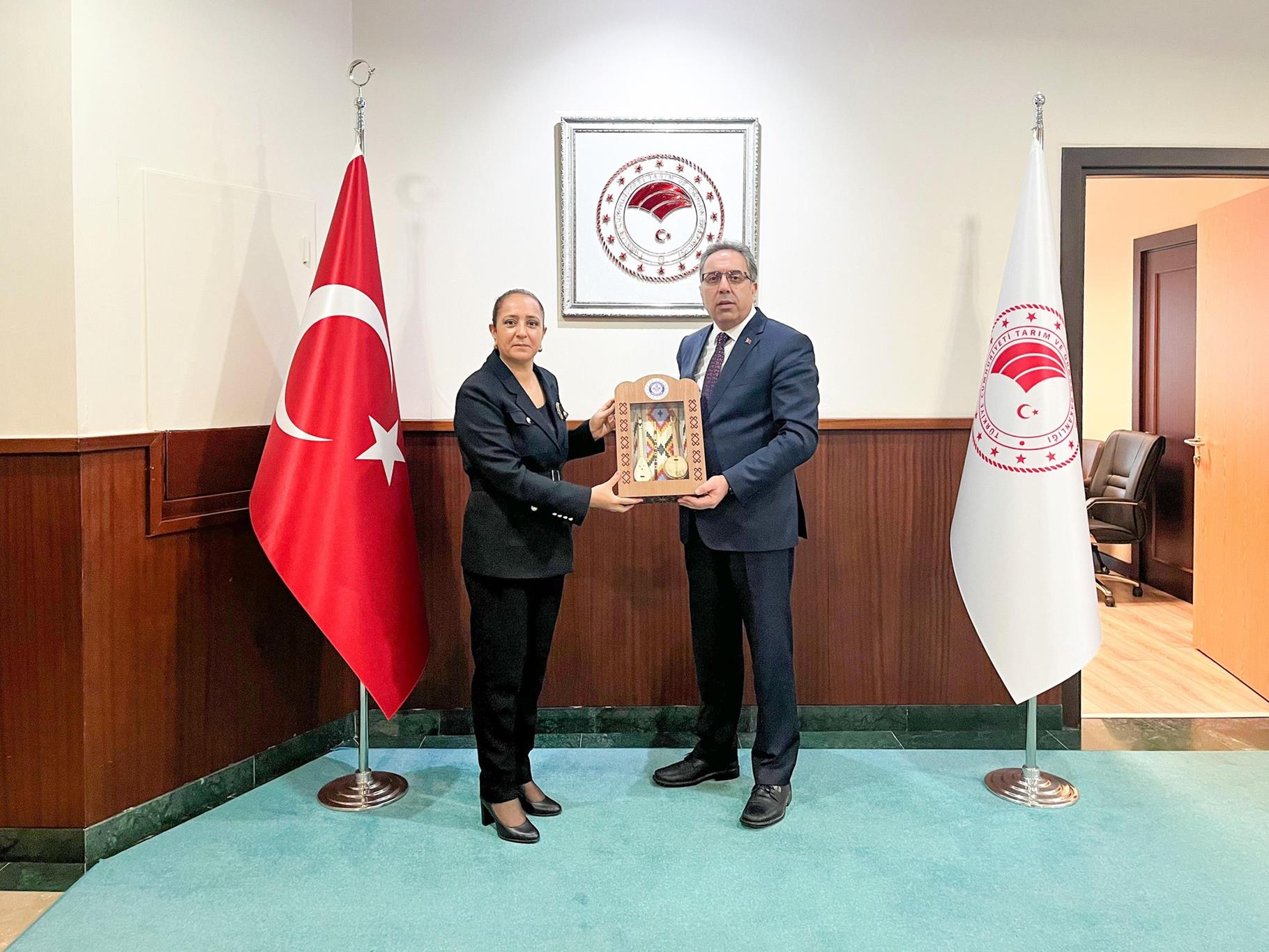 Burdur Valisi Tülay Baydar Bilgihan Tarım ve Sağlık Bakan Yardımcılarını Ziyaret Etti