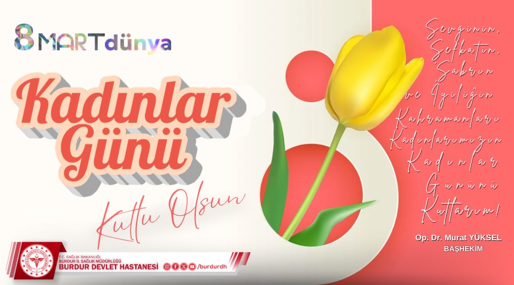 Burdur Devlet Hastanesi Dünya Kadınlar Günü'nü Kutluyor