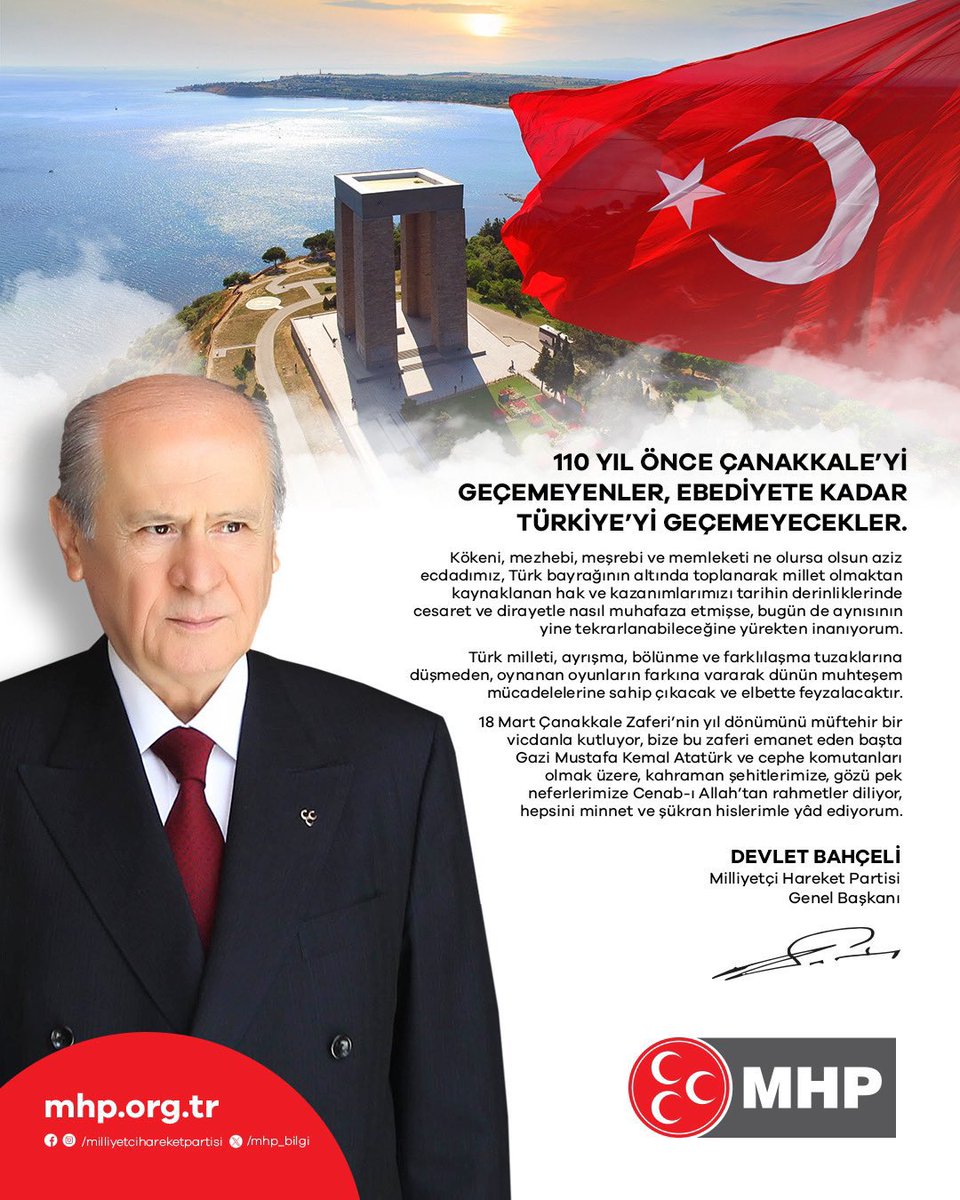 MHP'den Çanakkale ile İlgili Yapılan Paylaşım Eleştirilerin Odağına Oturdu