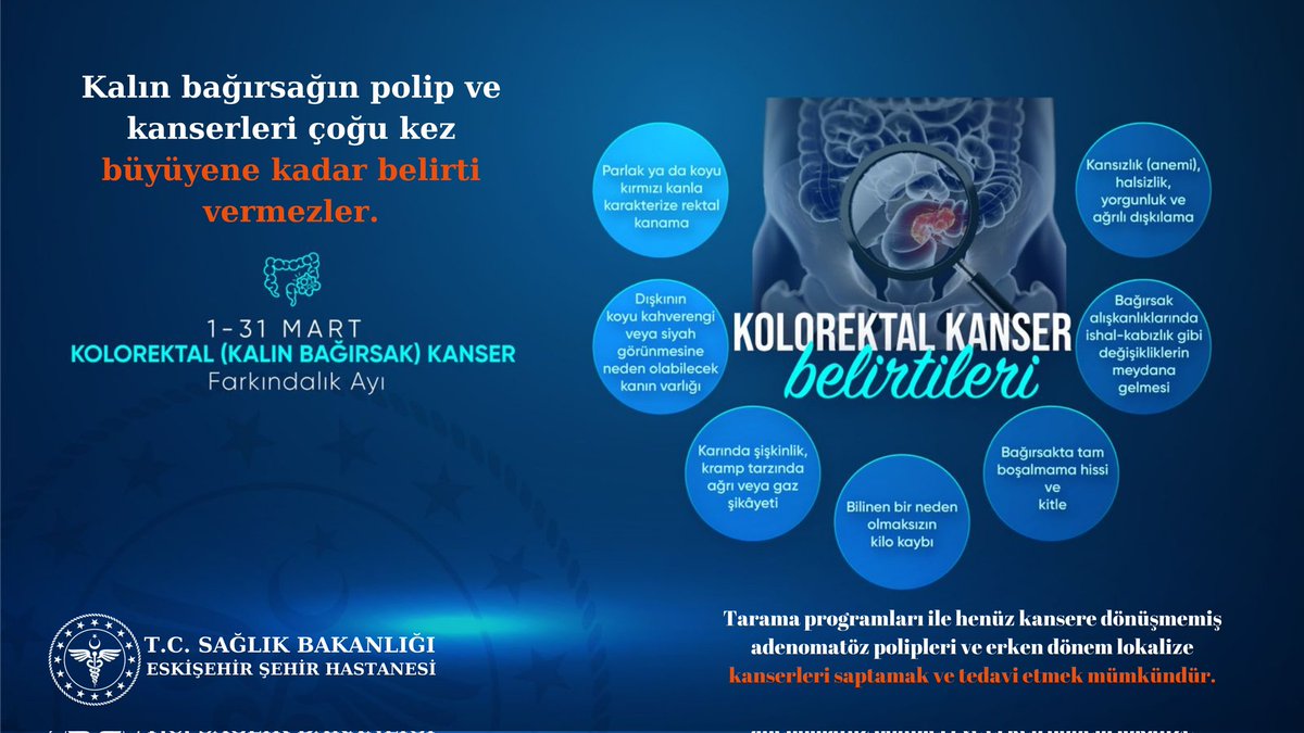 Eskişehir Şehir Hastanesi'nden Kolorektal Kanser Farkındalık Etkinliği