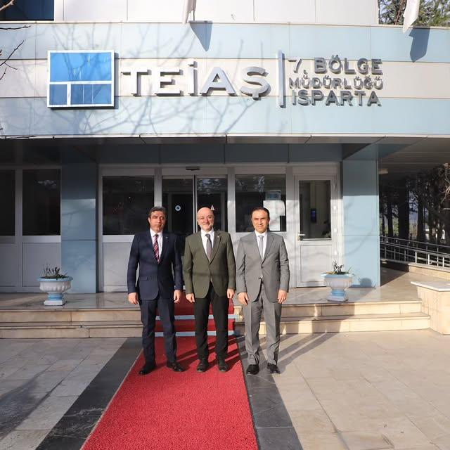 AK Parti İl Başkanı ve Yönetim Kurulu Üyesi, TEİAŞ Bölge Müdürü ile Bir Araya Geldi