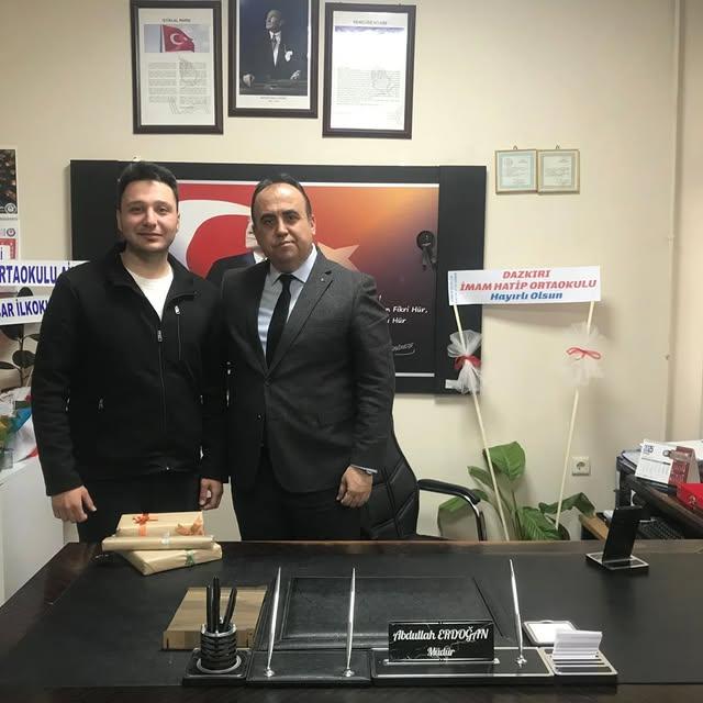 Kızılören Ortaokulu Öğretmeni, İlçe Milli Eğitim Müdürü'nü Ziyaret Etti