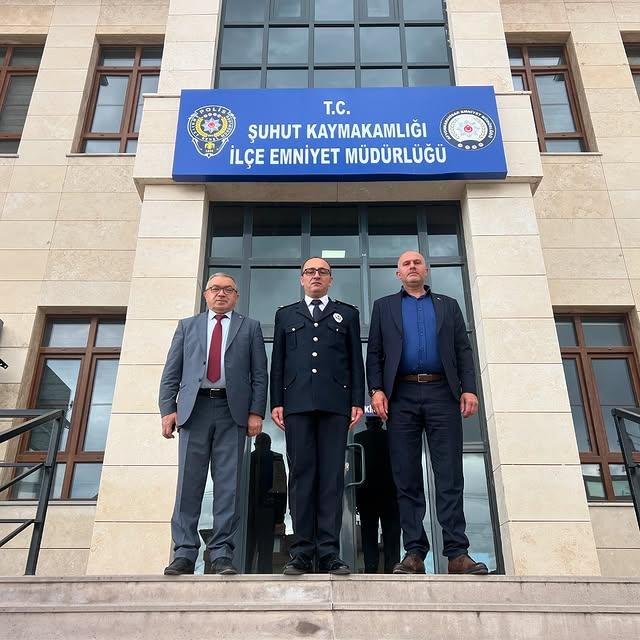 Şuhut Belediye Başkanı, Polis Haftası'nda İlçe Emniyet Müdürlüğü'nü Ziyaret Etti