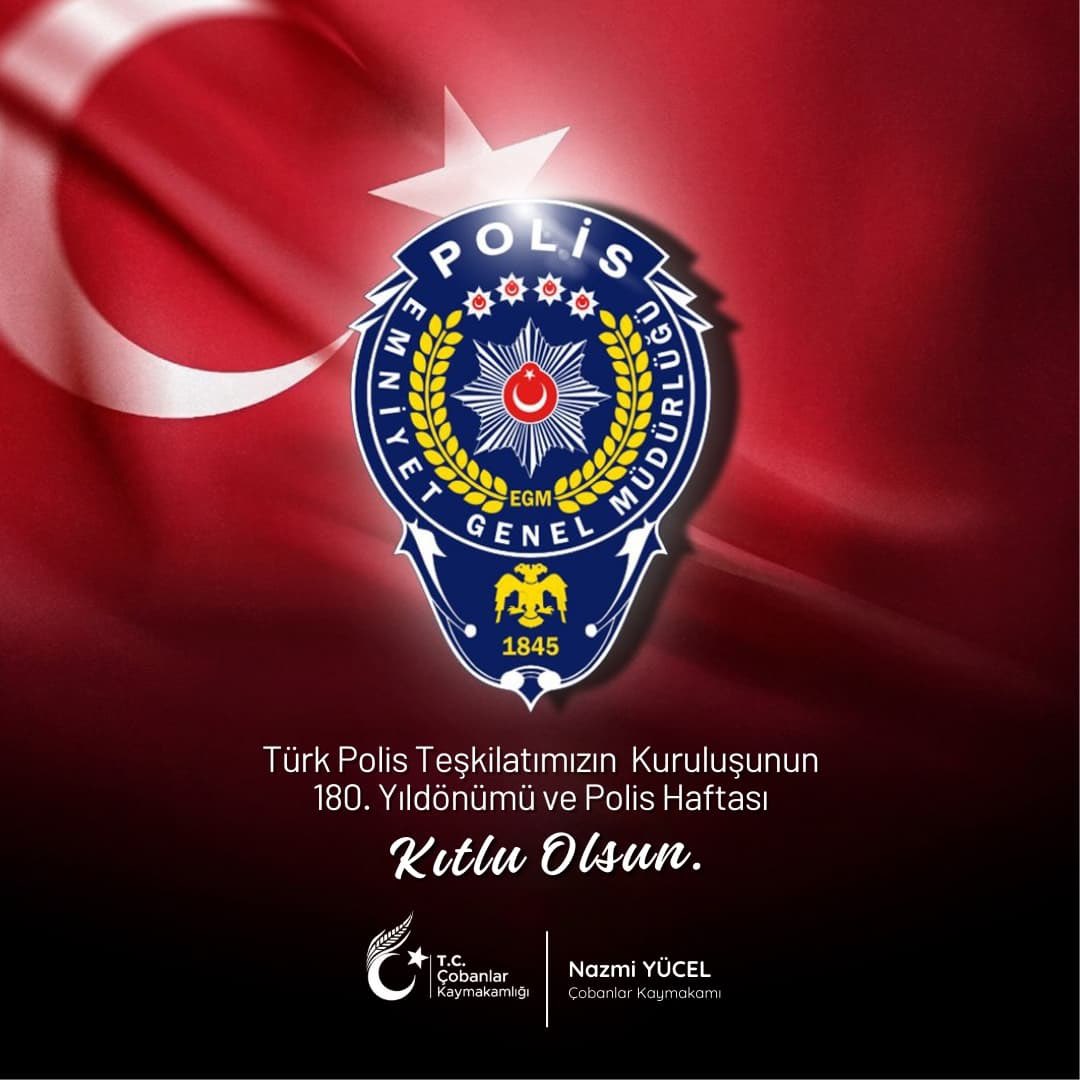 Türk Polis Teşkilatının 180. Yılı Dolayı Kutlama