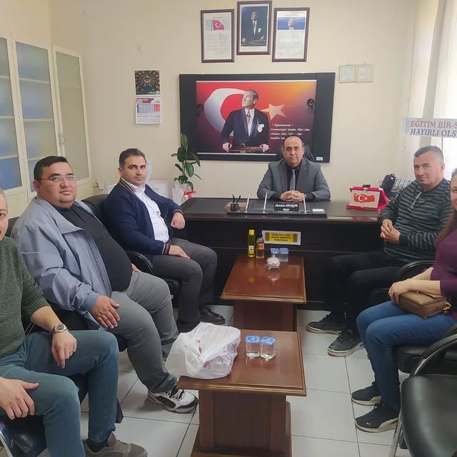 Basmakçı Fatih İlkokulu Müdürü Cevdet Korkmaz, Hayırlı Olsun Ziyaretinde
