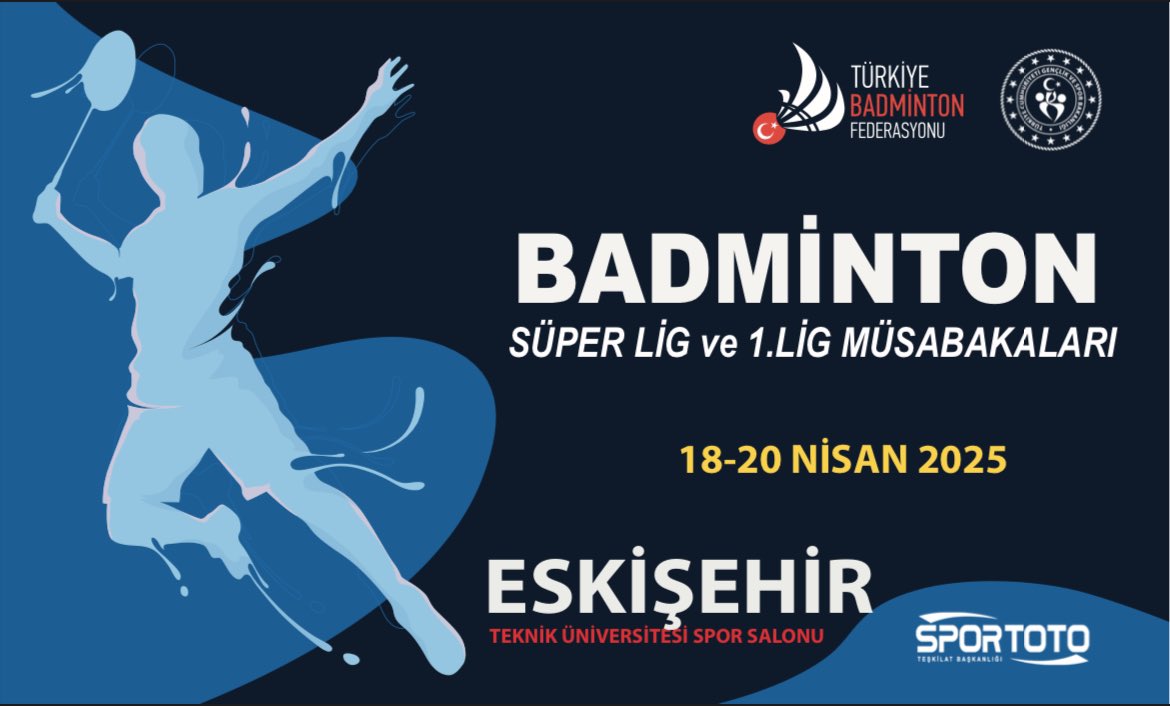 Eskişehir'de Badminton Süper Lig ve 1. Lig Müsabakaları Düzenlenecek