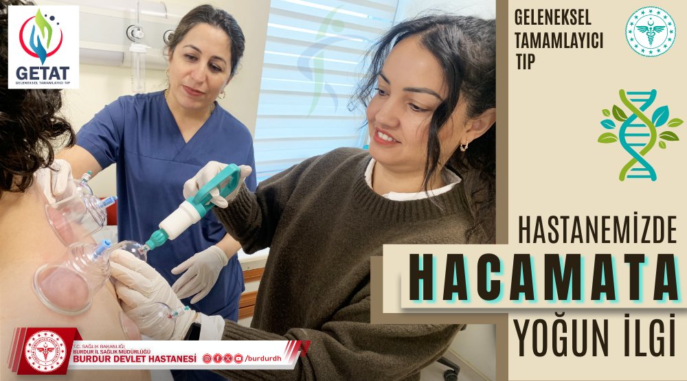 Burdur Devlet Hastanesinde Hacamata Kupa Terapisi İlgi Gördü