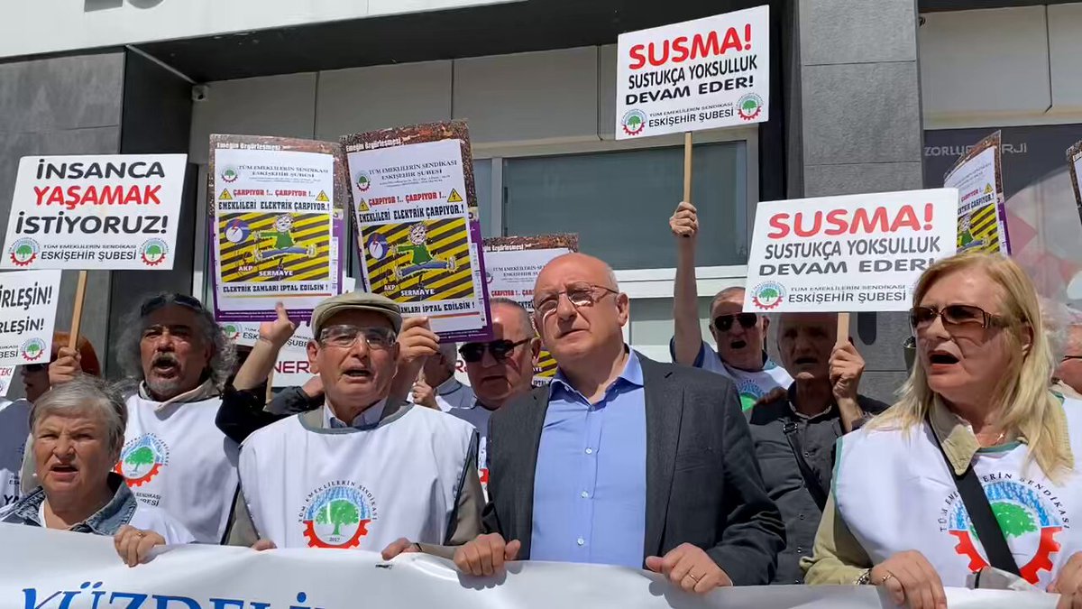 Esnaf ve Emeklilerin Zam Talebiyle Eskişehir'de Toplantı