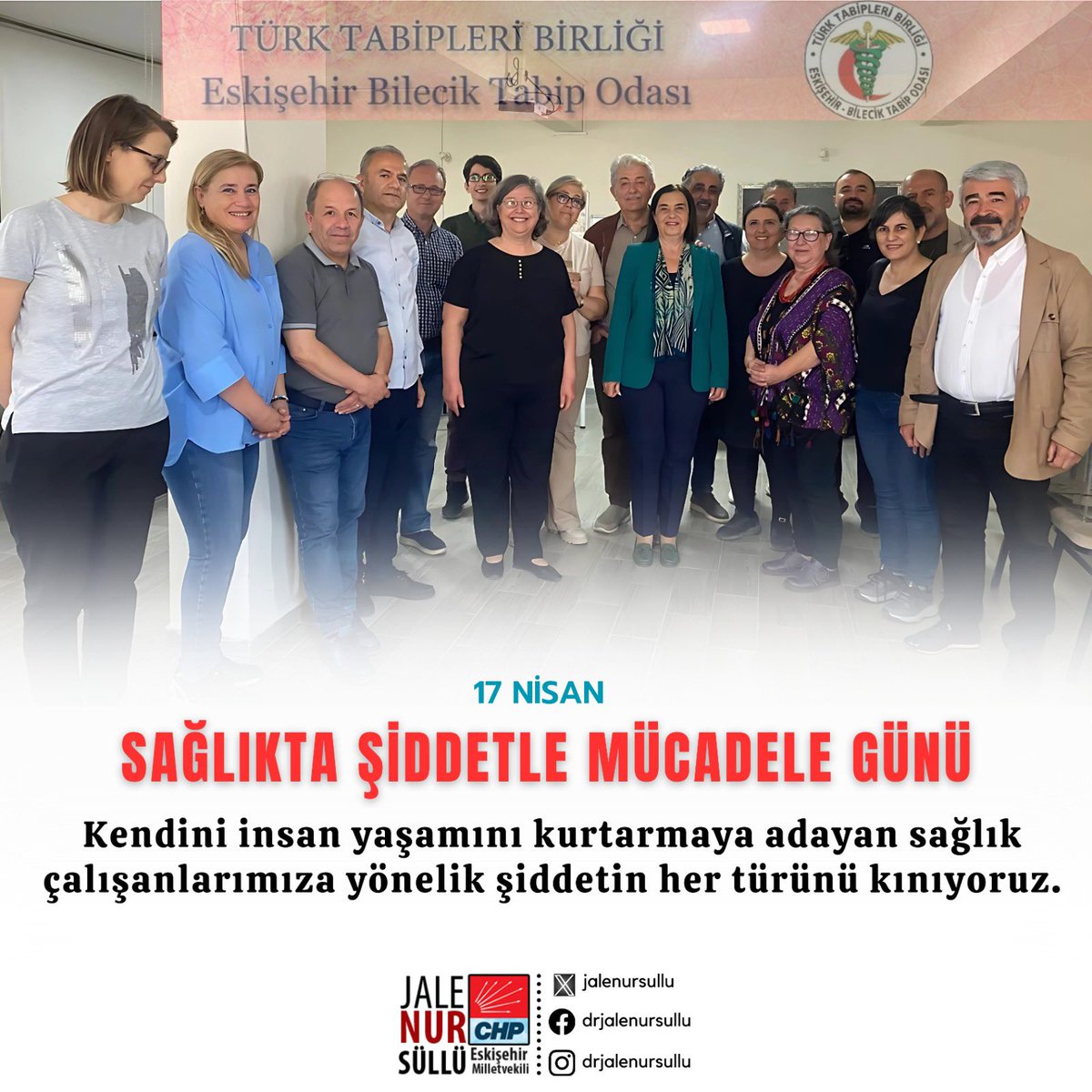 Sağlık Çalışanlarına Yönelik Şiddetle Mücadele Günü Bildirisi