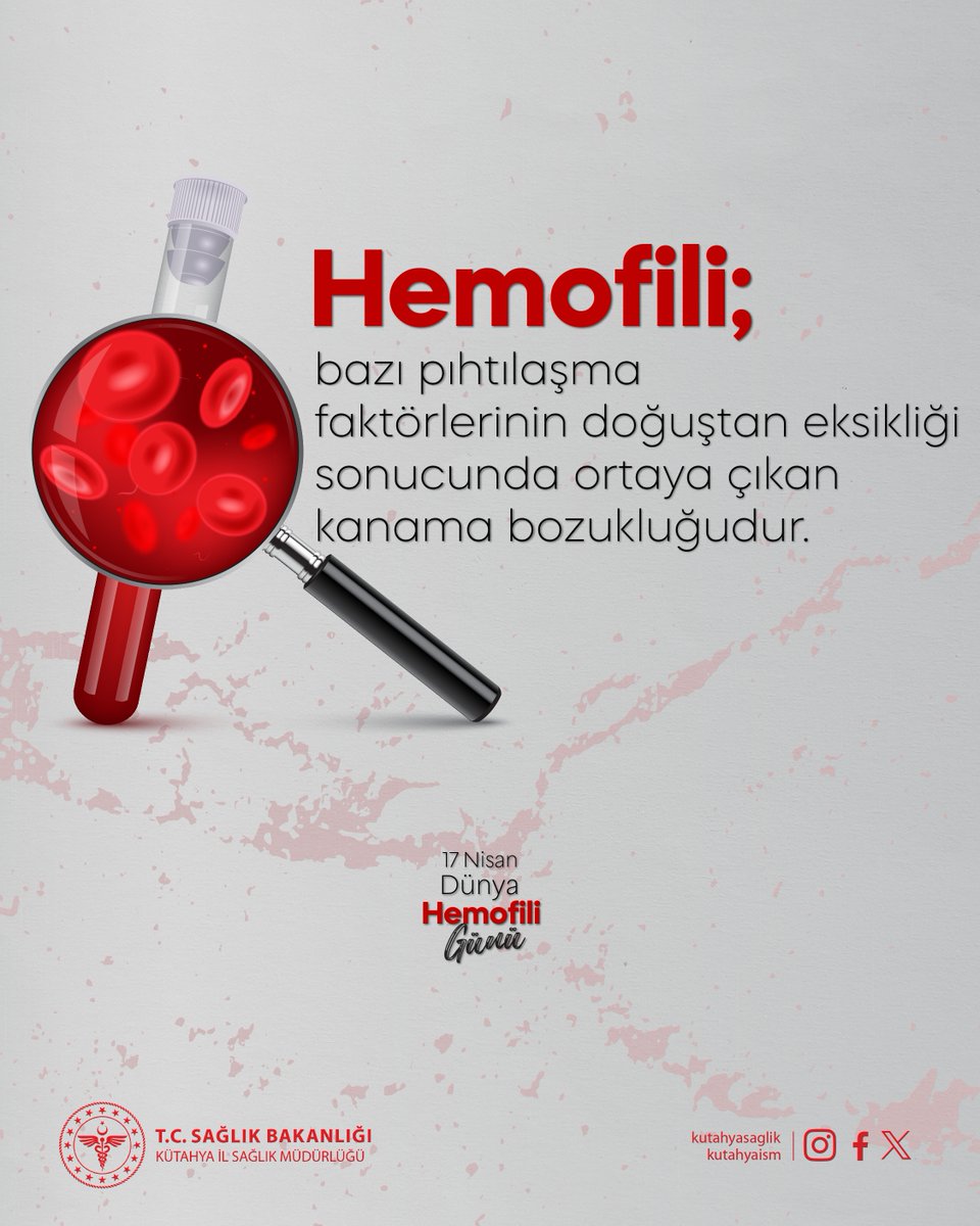 Kütahya’da Hemofili Bilincine Artırma Çalışmaları Yapıldı