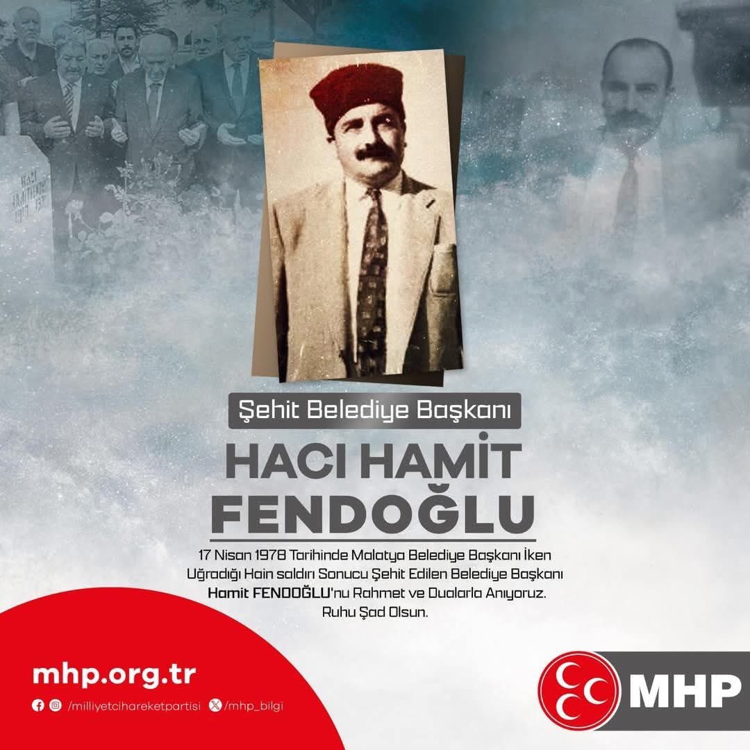 Malatya’nın Geçmiş Belediye Başkanı Hamit Fendoğlu Şehitliğini Armağan Edildi