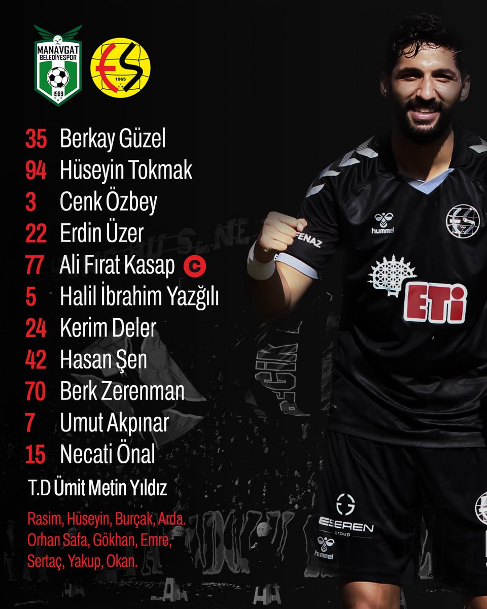 Eskişehirspor, Manavgat Belediyespor Maçı Öncesi İlk 11'ini Duyurdu