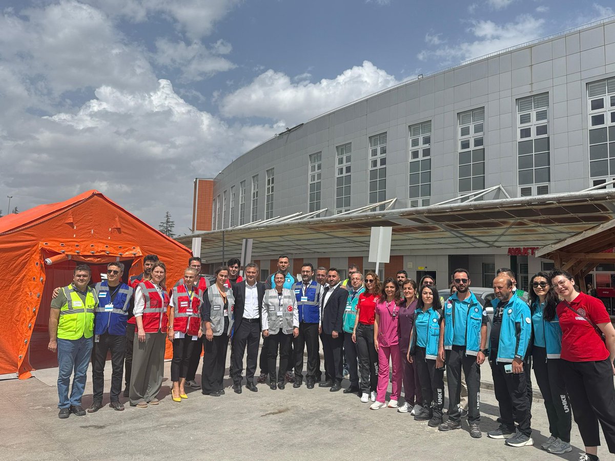 Eskişehir'de Hastane Afet Planı Tatbikatı Gerçekleştirildi