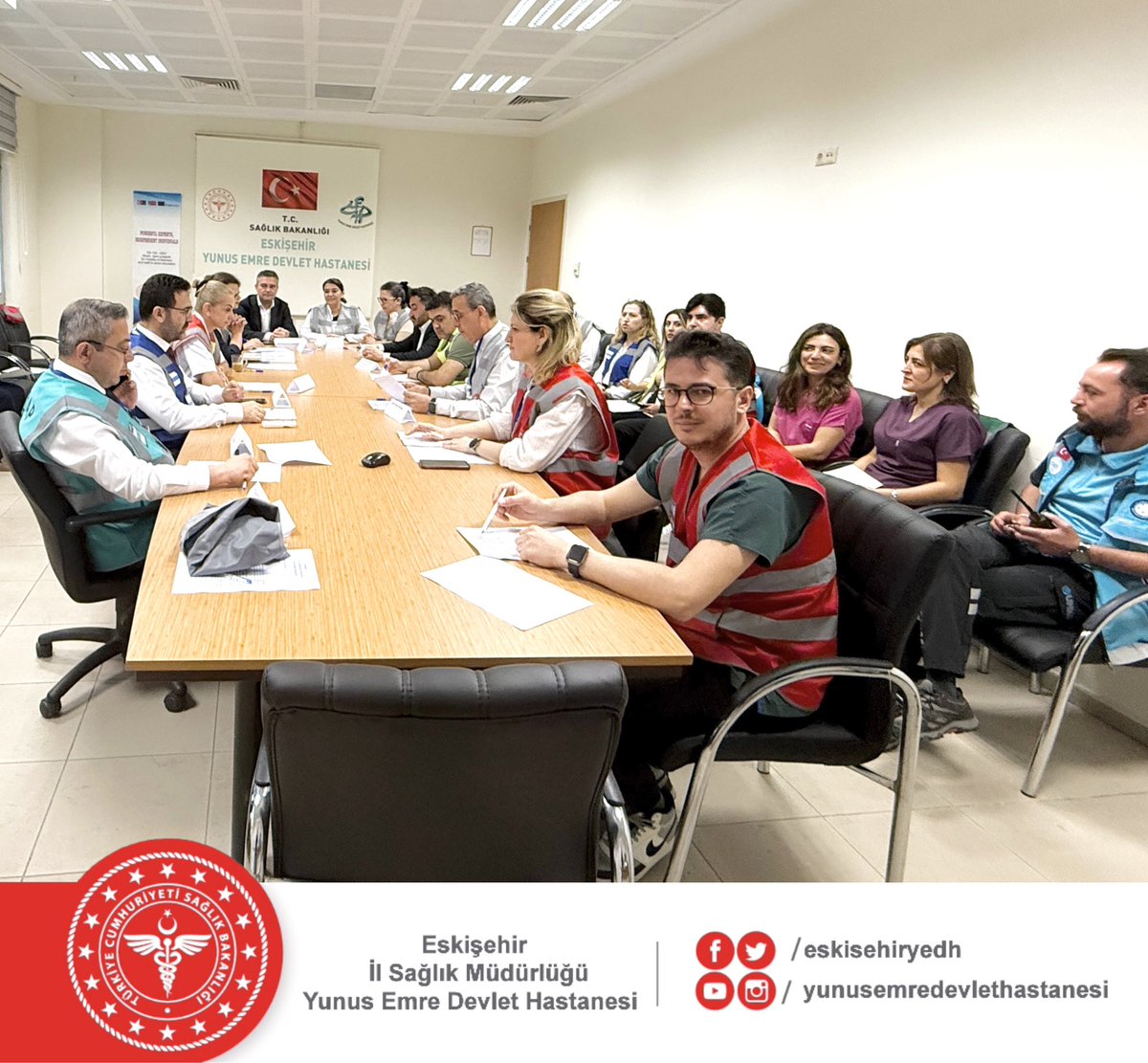 Eskişehir Yunus Emre Devlet Hastanesi'nden Afet Tatbikatı