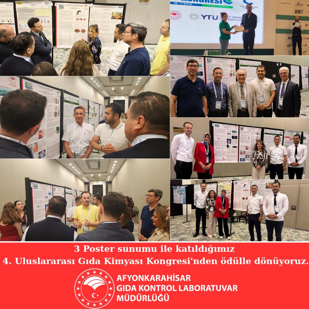 Afyonkarahisar Gıda Kontrol Laboratuvarı, Uluslararası Kongrede Ödül Aldı