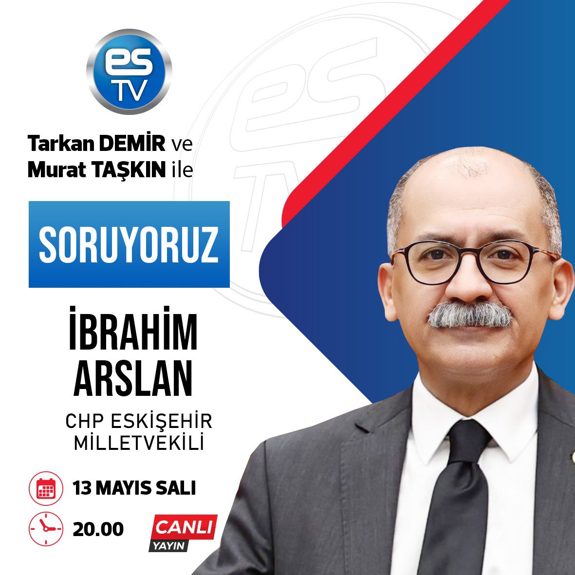 CHP Eskişehir Milletvekili Arslan, ESTV'de Canlı Yayın Yapacak