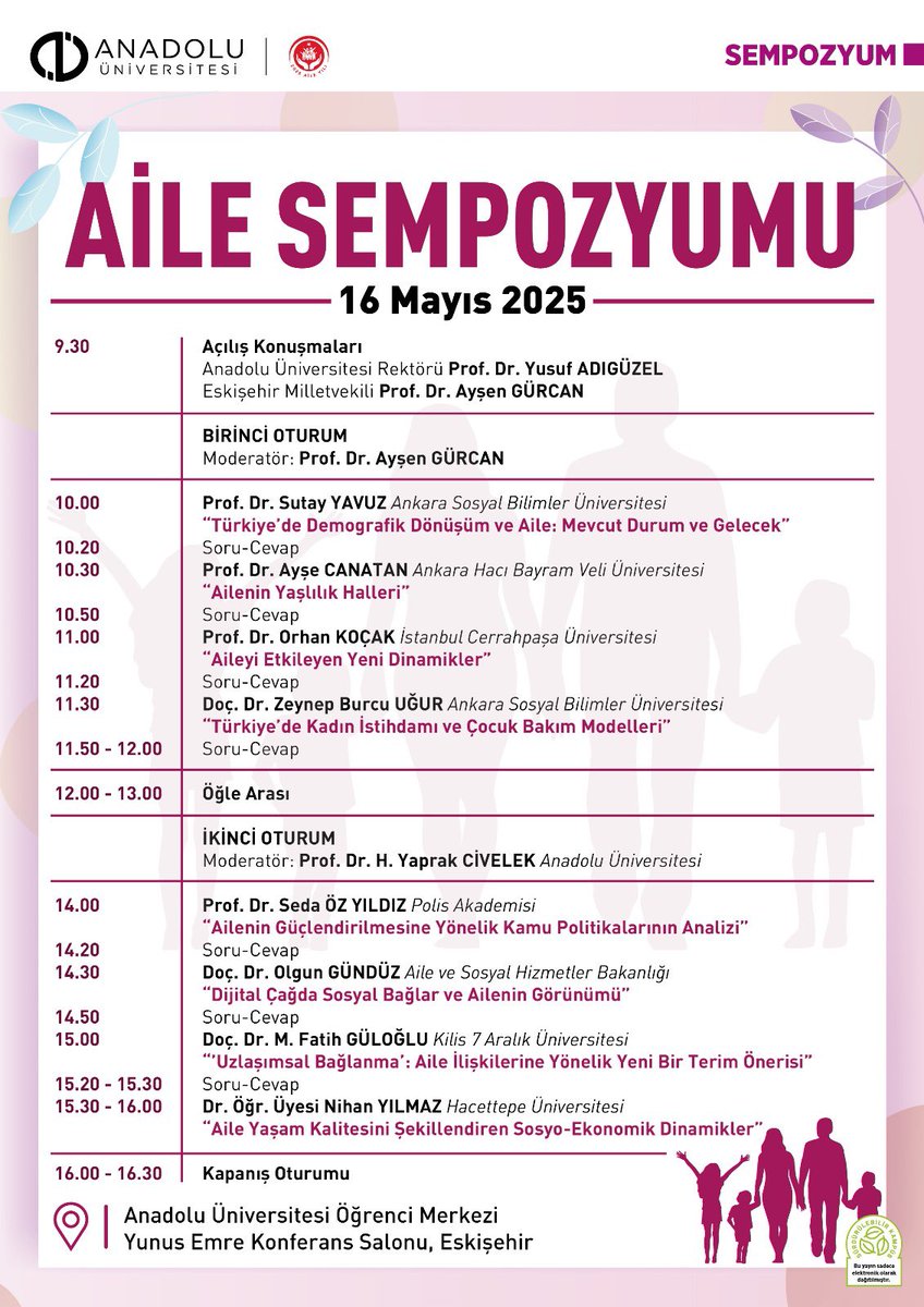 Anadolu Üniversitesi, Aile İlişkilerini Bilimsel Verilerle Değerlendirecek