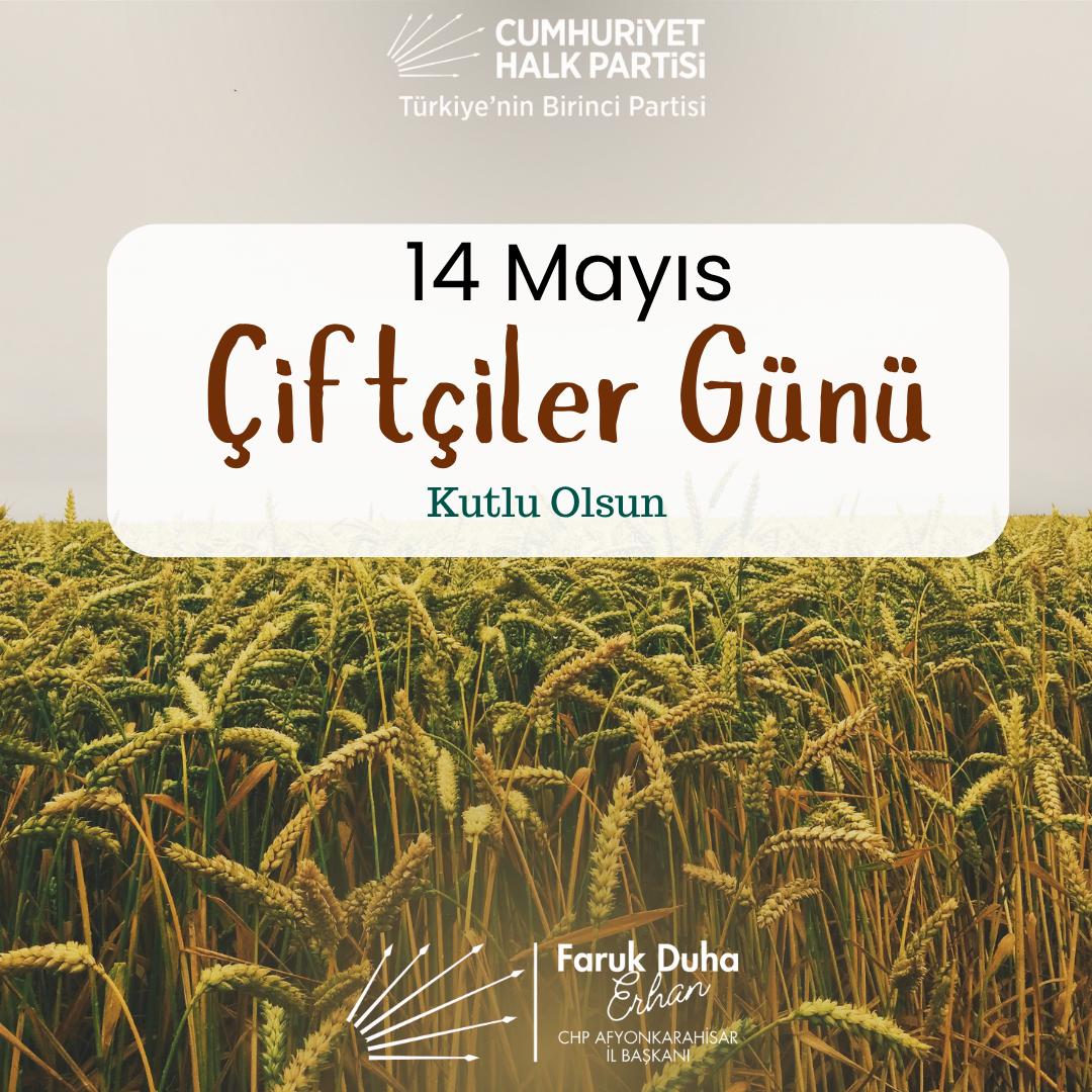 CHP Afyonkarahisar İl Başkanı Erhan: Çiftçiler Günü'nde Tarım Politikalarına Eleştiri