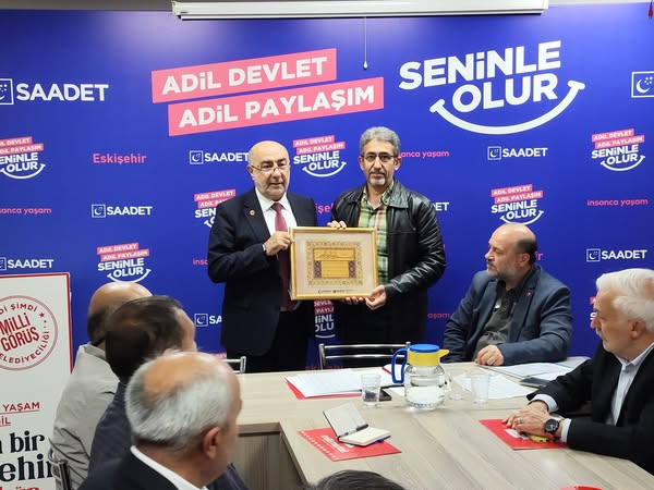 AGD MGV Eskişehir Şubesi, Saadet Partisi Eskişehir İl Başkanlığını Ziyaret Etti