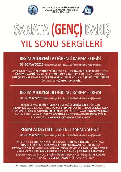 AKÜ GSF Bahar Yarıyılını Beş Sergiyle Taçlandırdı