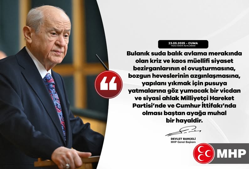 Bahçeli'den Kriz Çıkarıcı Siyasetçilere Uyarı