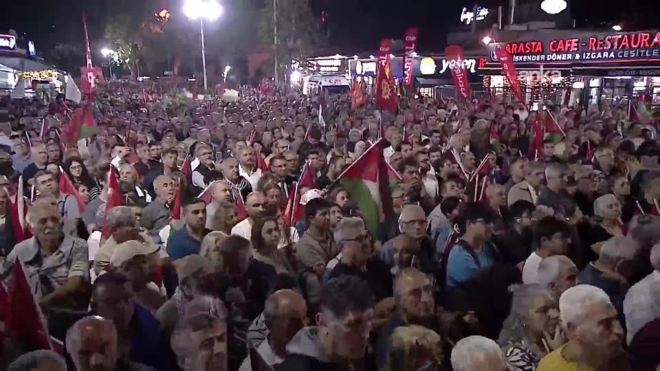 Saadet Partisi Afyonkarahisar'da Filistin'e Destek Mitingi Düzenledi