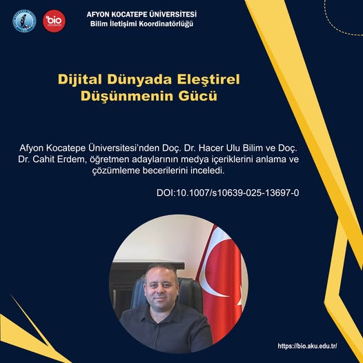 Öğretmen Adayları Medya Okuryazarlığında Sınandı: AKÜ'de Eleştirel Düşünme Araştırması