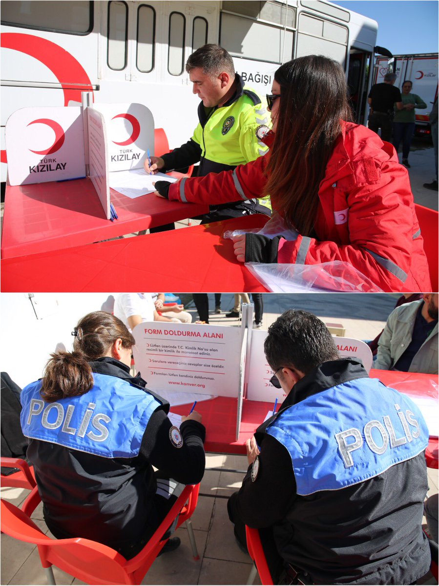 Afyonkarahisar Emniyet Personelinden Örnek Kan Bağışı Kampanyası