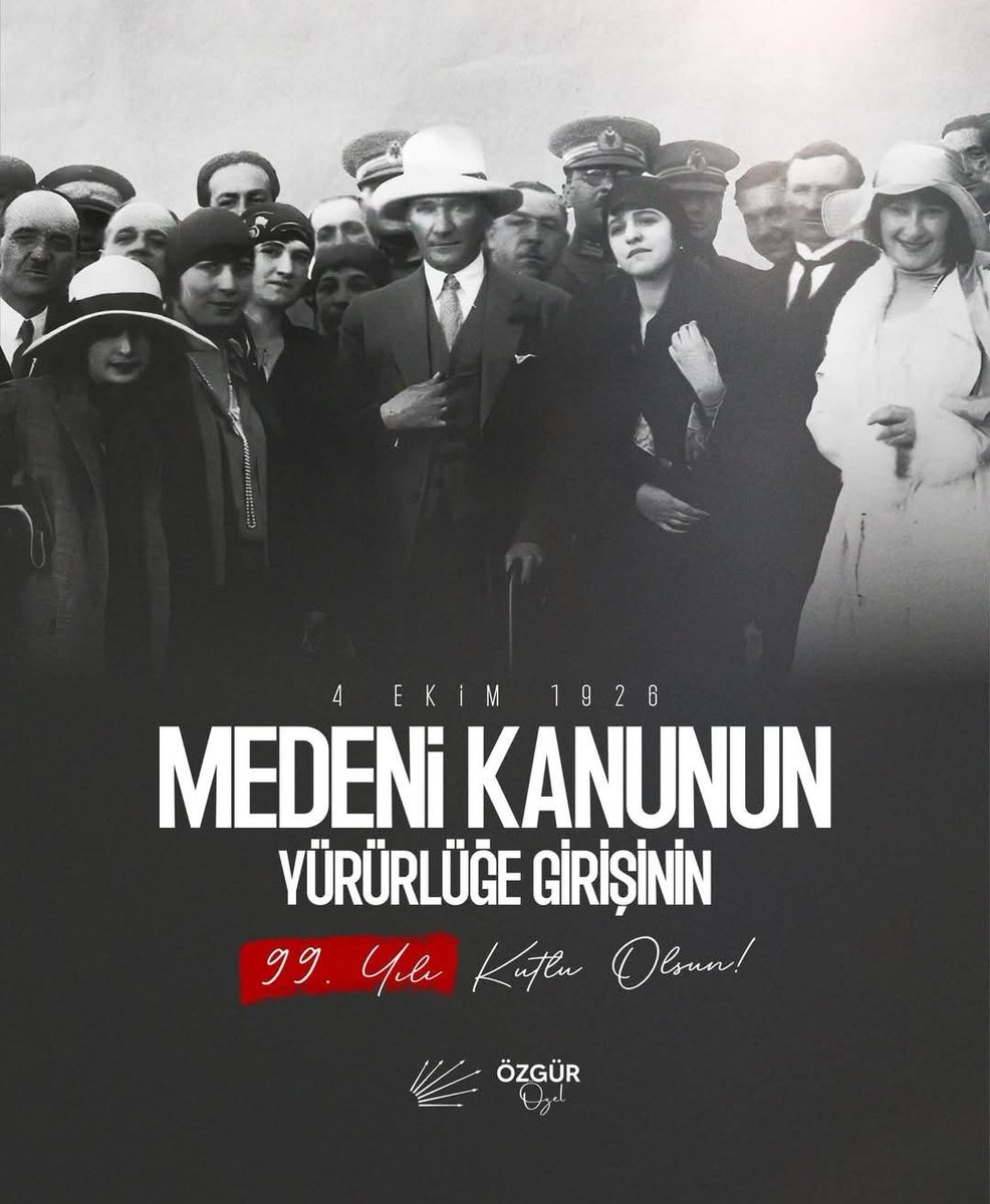 Türk Medeni Kanunu'nun 99. Yılı Kutlandı