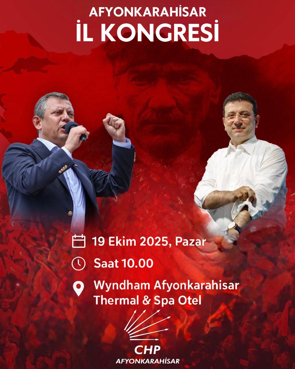CHP Afyonkarahisar 39. Olağan İl Kongresi Tarihi ve Yeri Açıklandı