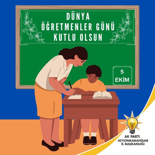 Afyonkarahisar'da 5 Ekim Dünya Öğretmenler Günü Kutlaması