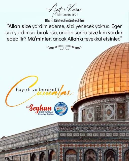 İscehisar Belediye Başkanı'ndan Hayırlı Cumalar Mesajı
