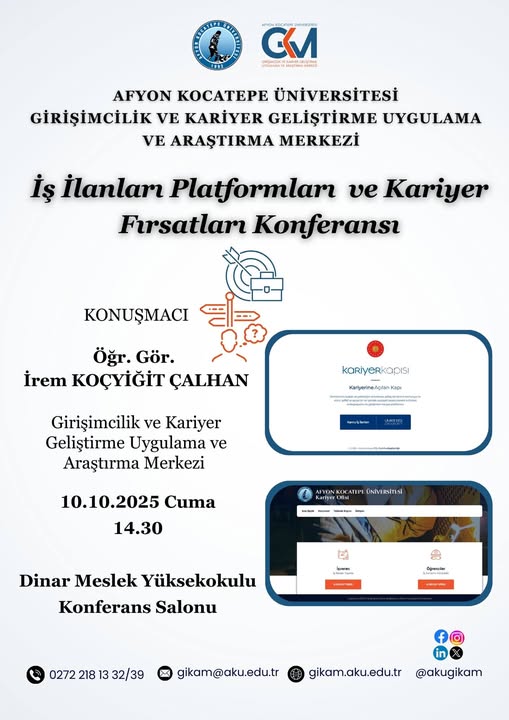 Afyon Kocatepe Üniversitesi'nde Kariyer Günleri Başladı
